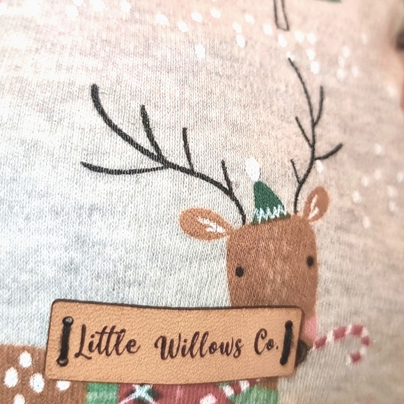 Slouchy Soft Pompom  Beanie Holiday print  kids 0/S - Picture 3 of 8